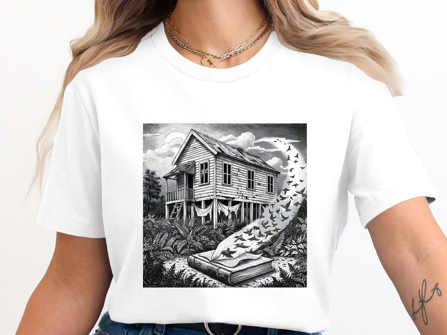 Stories from the Outback Vintage Woodcut Graphic Tee