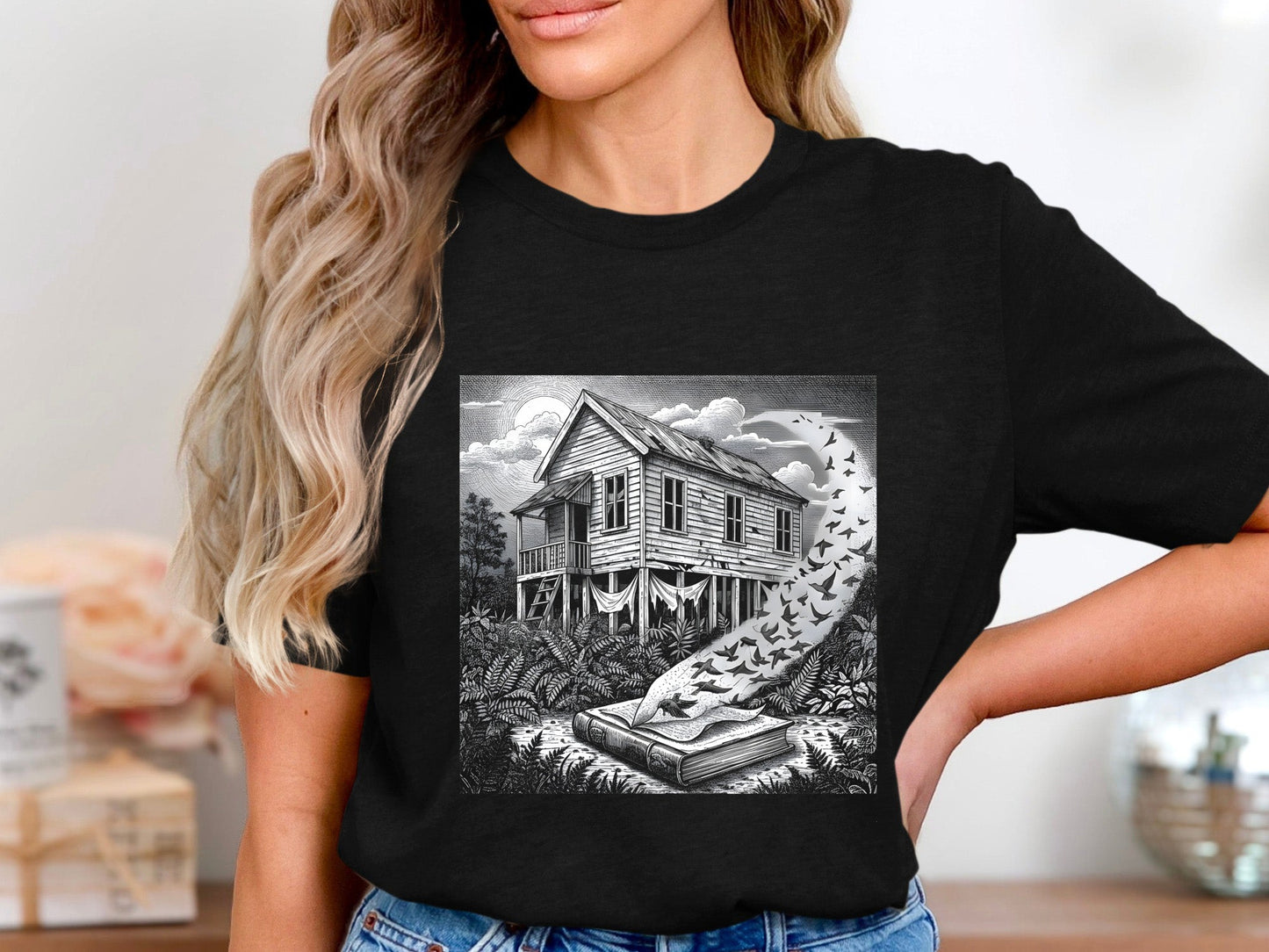 Stories from the Outback Vintage Woodcut Graphic Tee