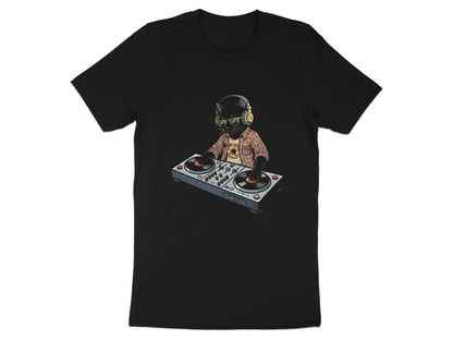 DJ Cat Scratching Records Funny Music T-Shirt