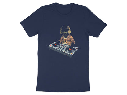 DJ Cat Scratching Records Funny Music T-Shirt