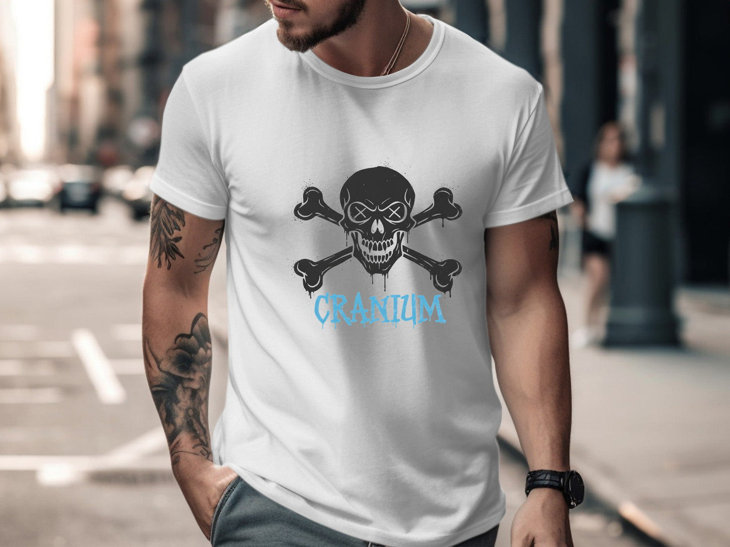 Cranium Skull & Crossbones Graffiti T-Shirt
