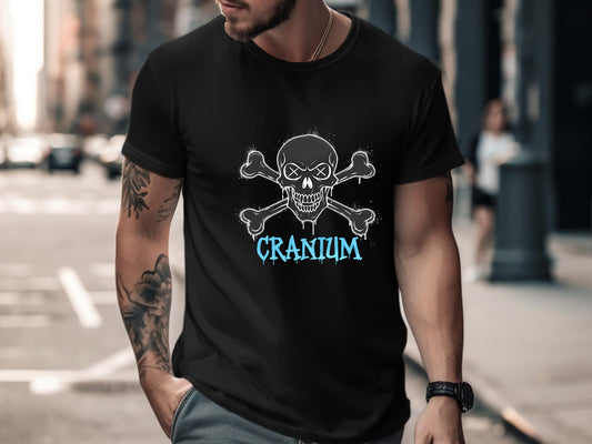 Cranium Skull & Crossbones Graffiti T-Shirt