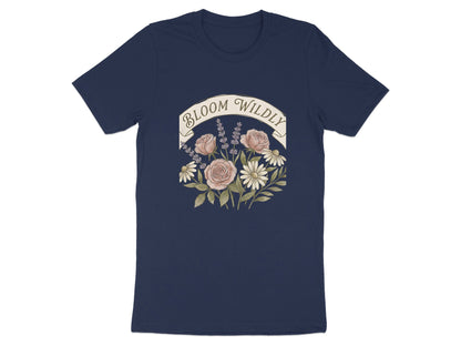 Bloom Wildly Floral Banner Graphic T-Shirt
