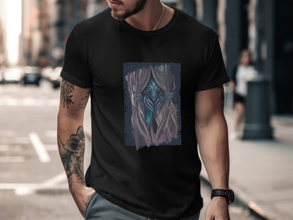 Sci-Fi Alien Creature Through the Veil T-Shirt