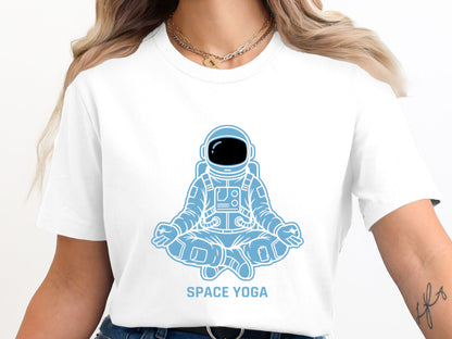 Space Yoga Astronaut Meditating T-Shirt