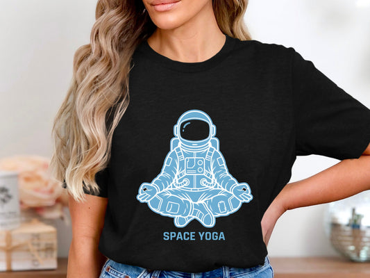 Space Yoga Astronaut Meditating T-Shirt