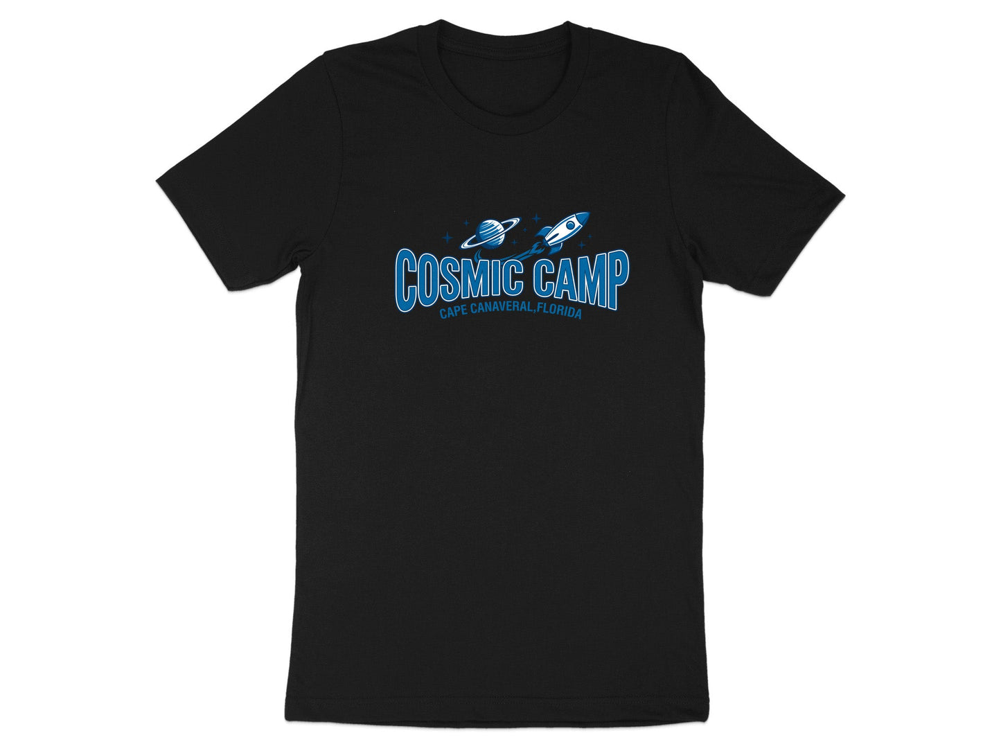Cosmic Camp Cape Canaveral Retro Space T-Shirt