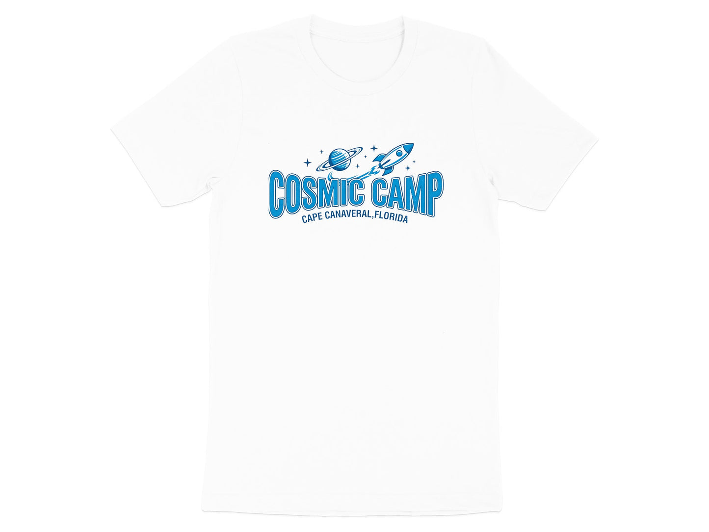 Cosmic Camp Cape Canaveral Retro Space T-Shirt
