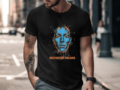 Distorted Dreams Surrealist Portrait Tee