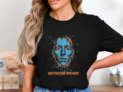 Distorted Dreams Surrealist Portrait Tee