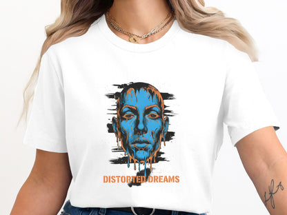 Distorted Dreams Surrealist Portrait Tee