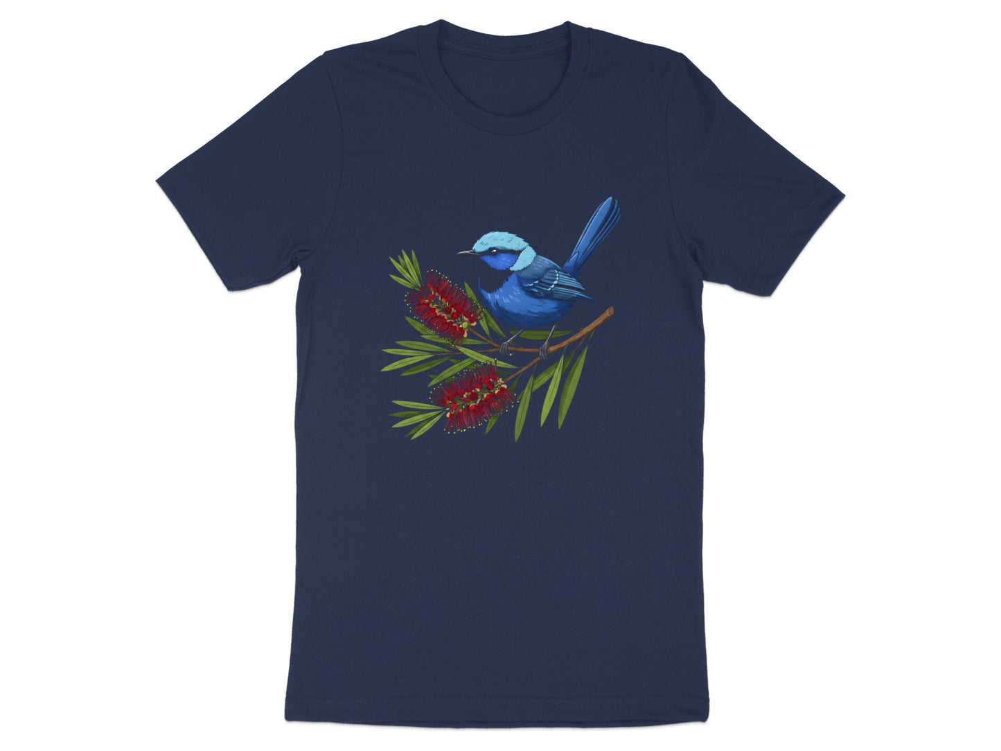 Superb Blue Fairy-Wren T-Shirt | Australian Flora & Fauna