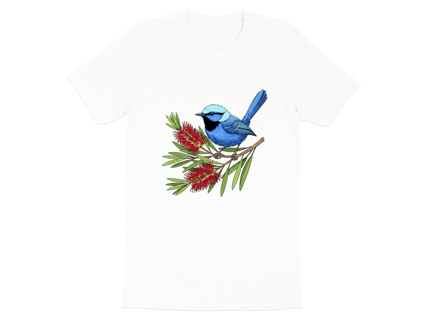 Superb Blue Fairy-Wren T-Shirt | Australian Flora & Fauna