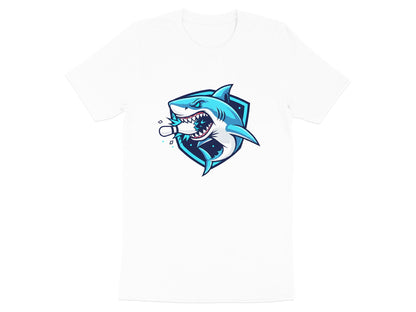 Shark Strike Bowling Pin Mascot T-Shirt