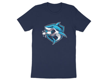 Shark Strike Bowling Pin Mascot T-Shirt