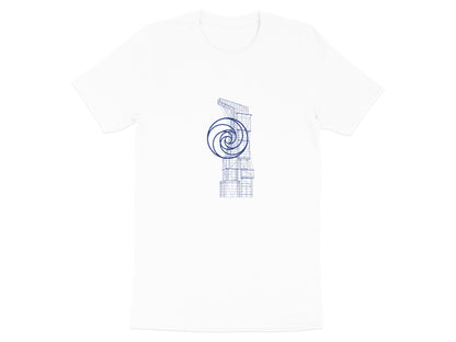 Modern Skyscraper Wireframe T-Shirt - Civil Engineering Graphic Tee