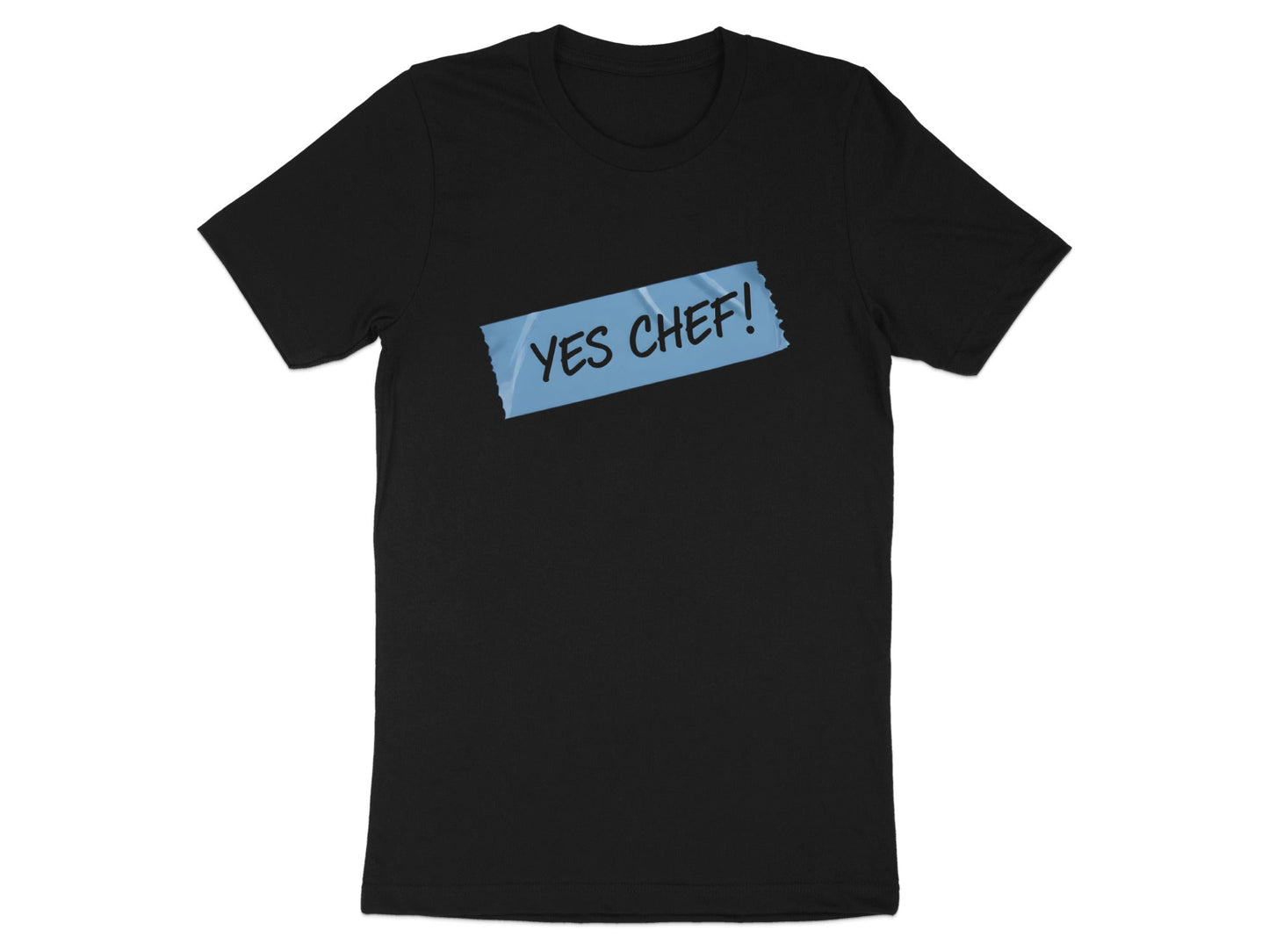 Yes Chef! Blue Painters Tape T-Shirt - Professional Kitchen Tee