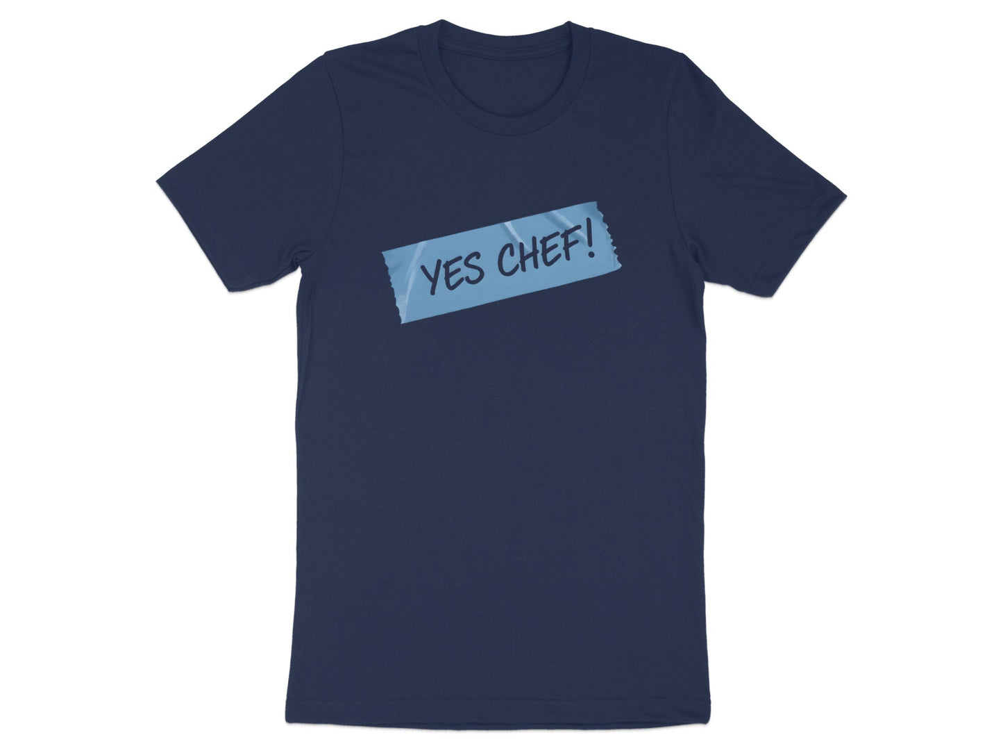 Yes Chef! Blue Painters Tape T-Shirt - Professional Kitchen Tee