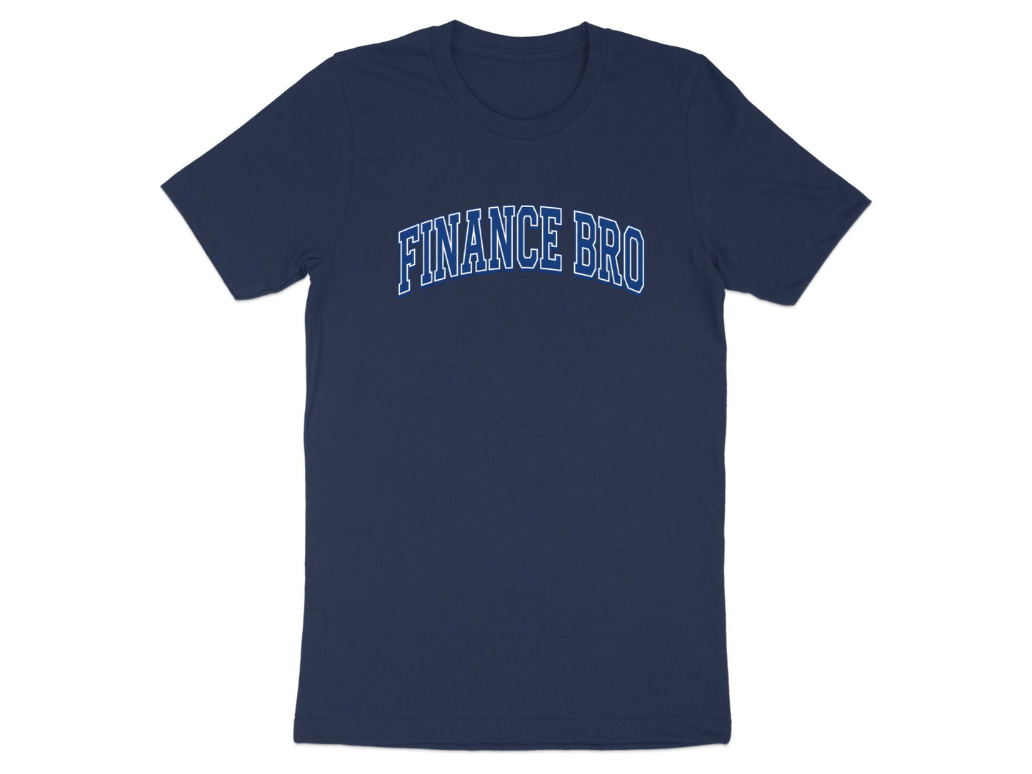 Finance Bro Varsity Logo T-Shirt - Blue &  Collegiate Tee