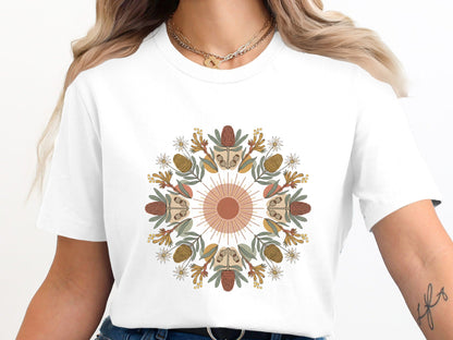 Australian Native Flora Mandala T-Shirt