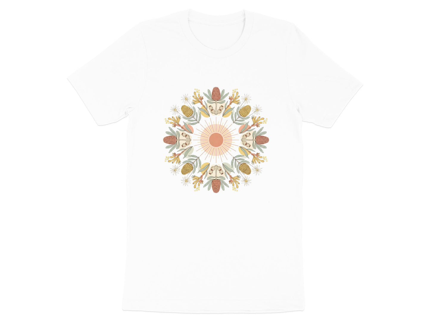 Australian Native Flora Mandala T-Shirt