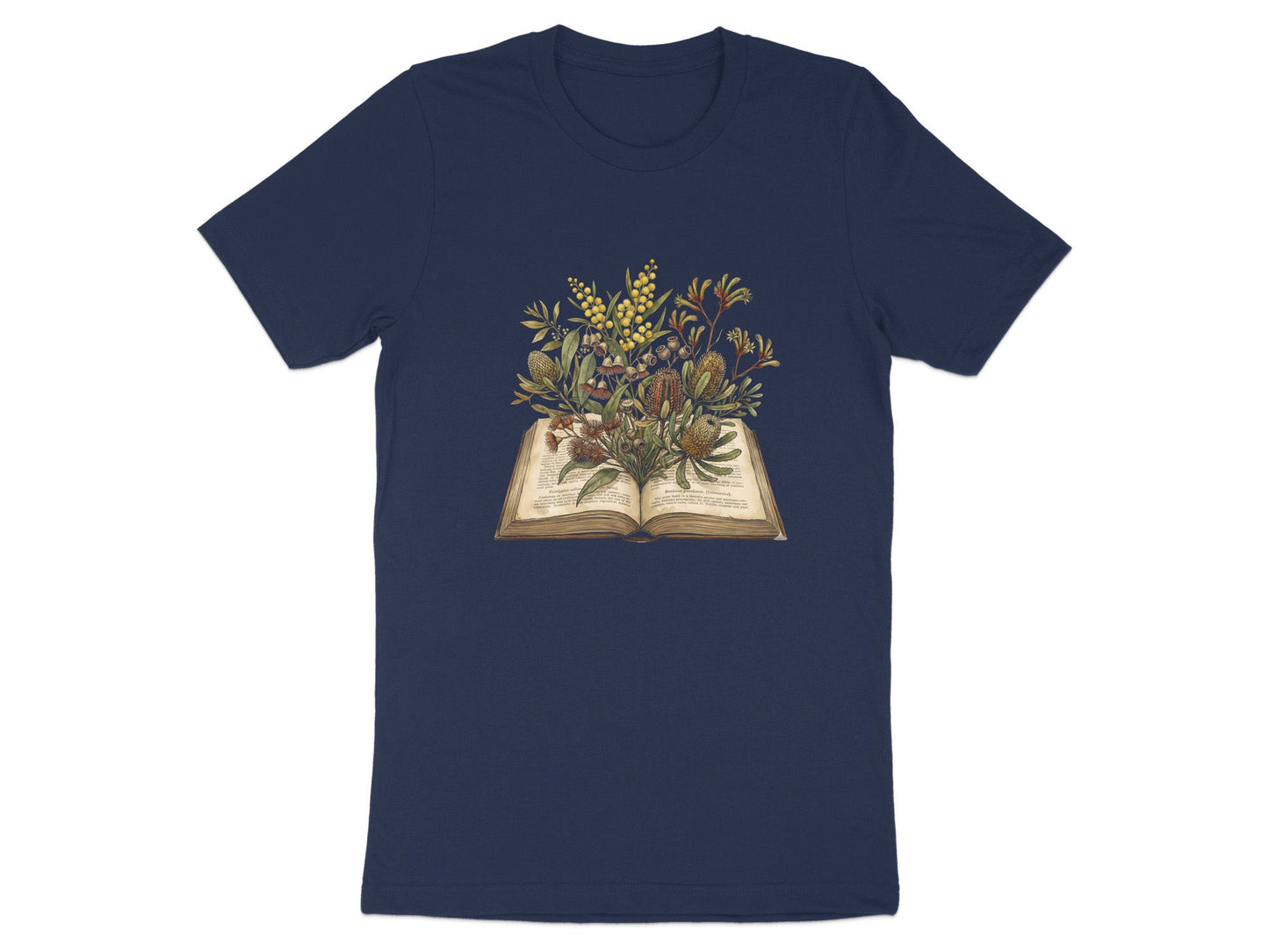 Australian Wildflowers Growing from Book T-Shirt
