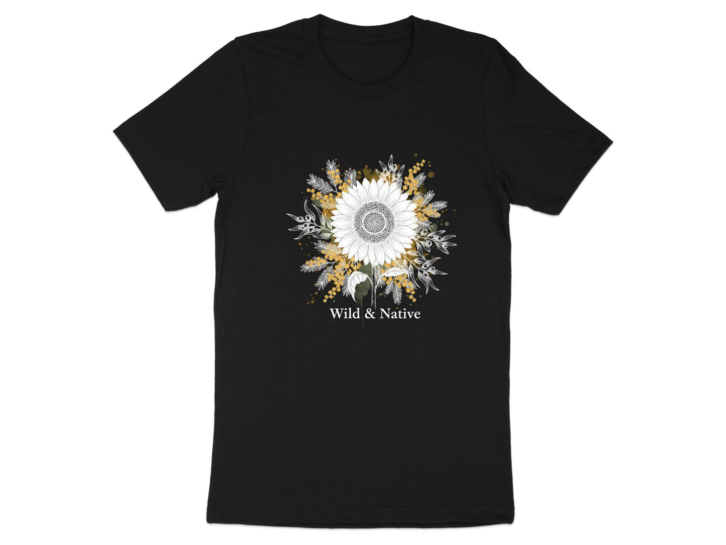 Wild & Native White Sunflower T-Shirt