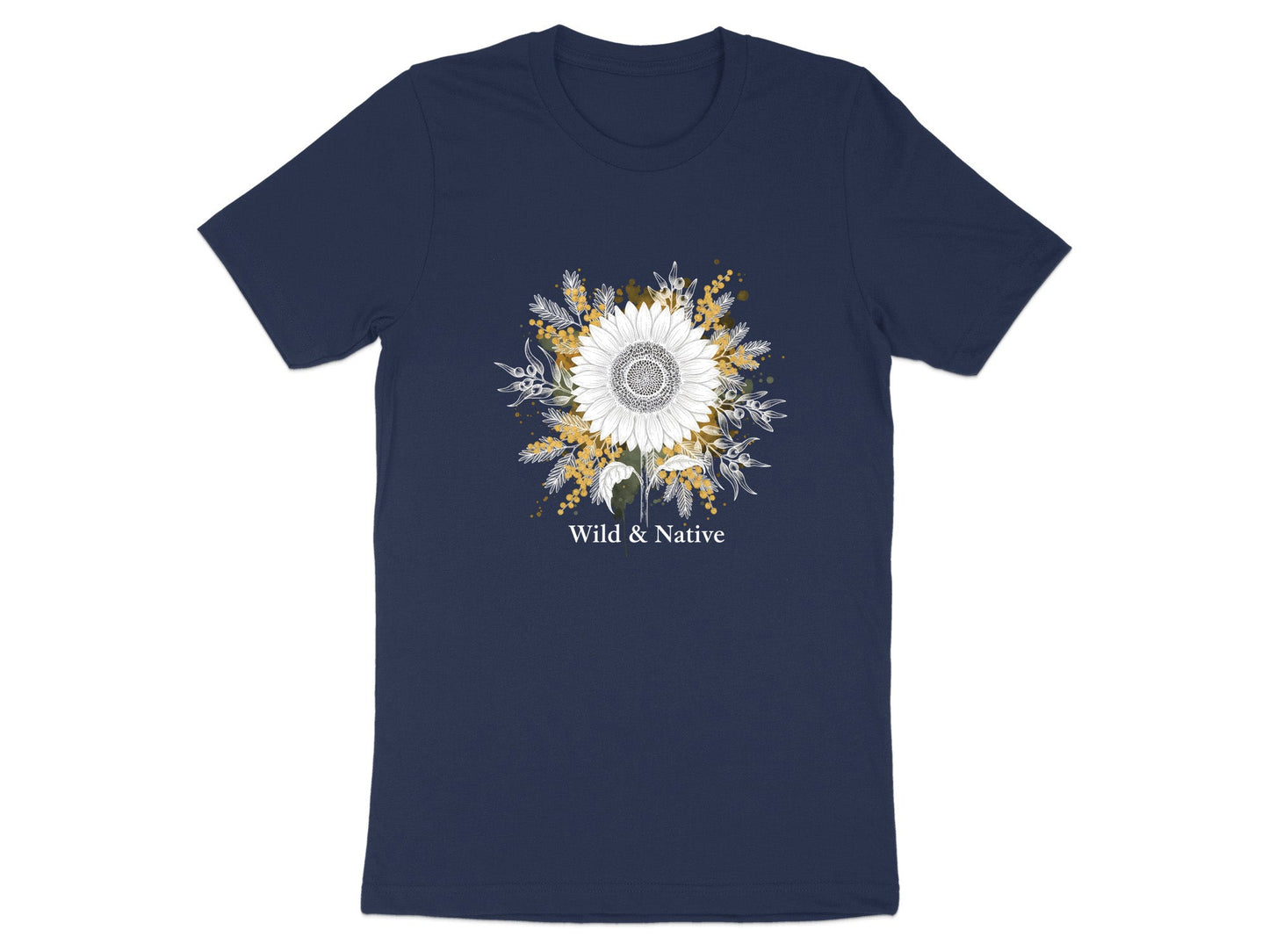 Wild & Native White Sunflower T-Shirt