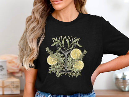 Botanist Cocktail Botanical Illustration T-Shirt