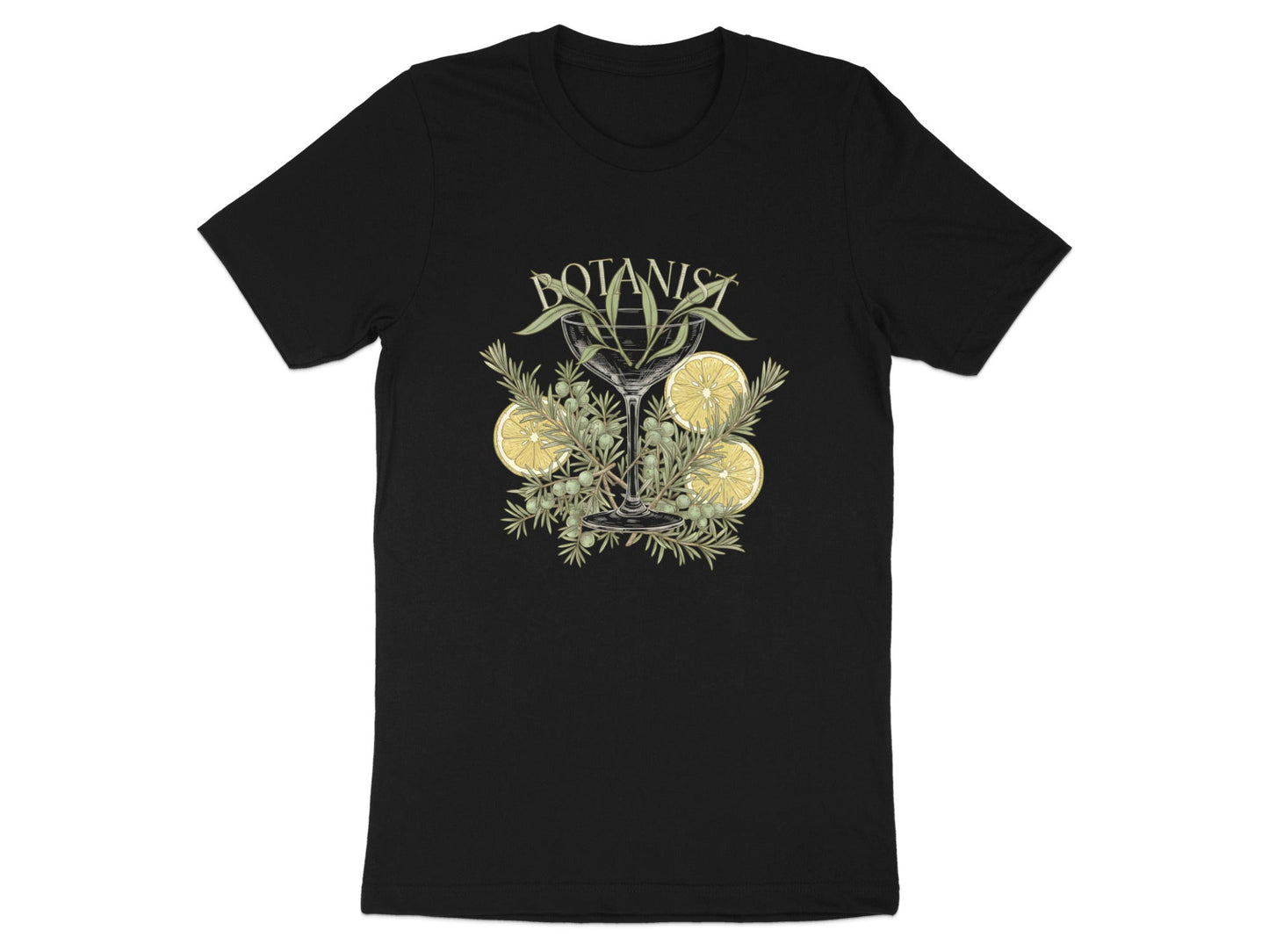Botanist Cocktail Botanical Illustration T-Shirt