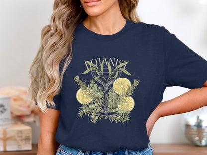 Botanist Cocktail Botanical Illustration T-Shirt