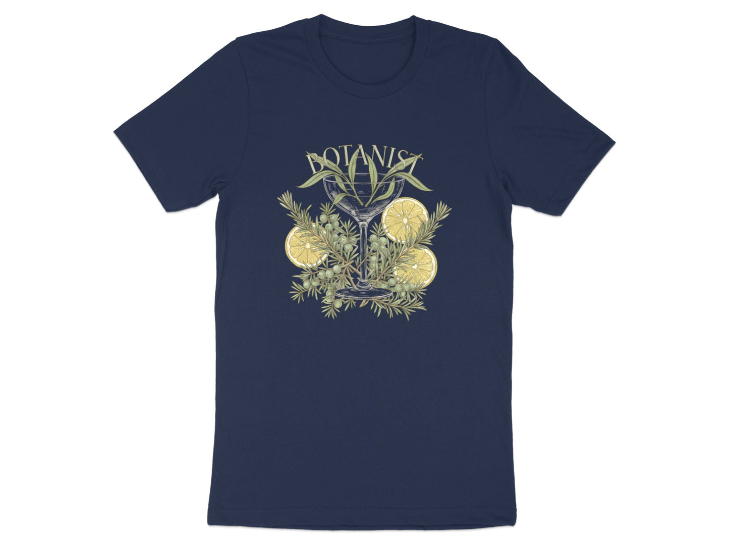 Botanist Cocktail Botanical Illustration T-Shirt