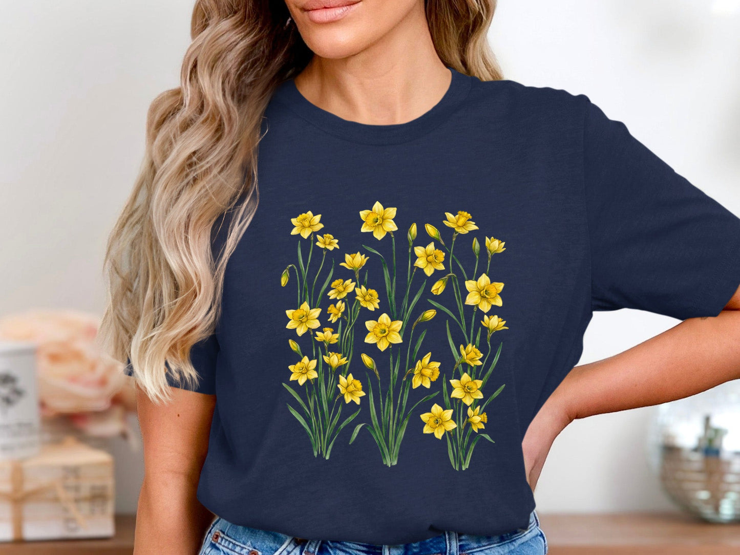 Spring Daffodil Meadow Graphic T-Shirt