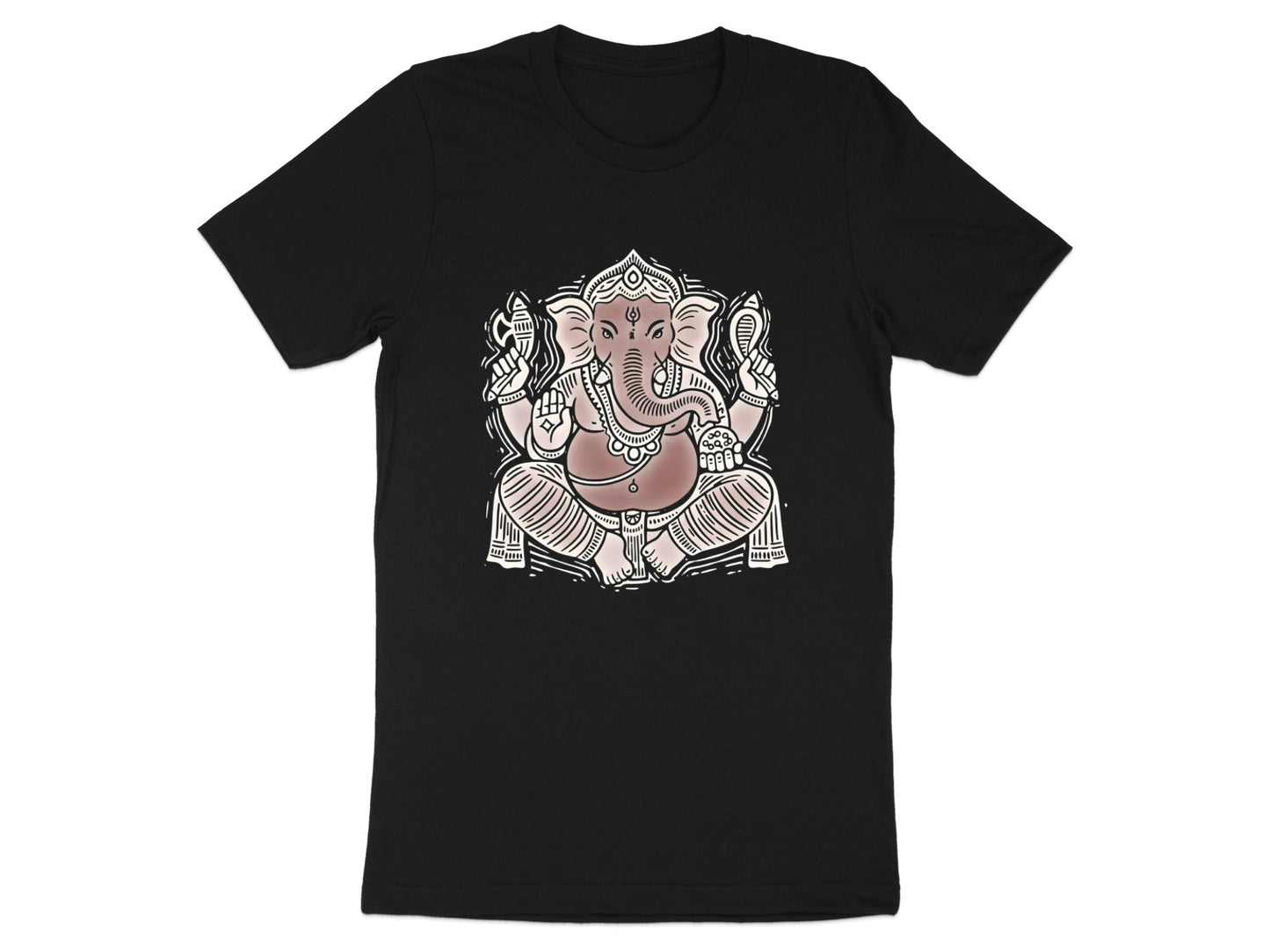 Classic Ganesha Illustration Graphic T-Shirt