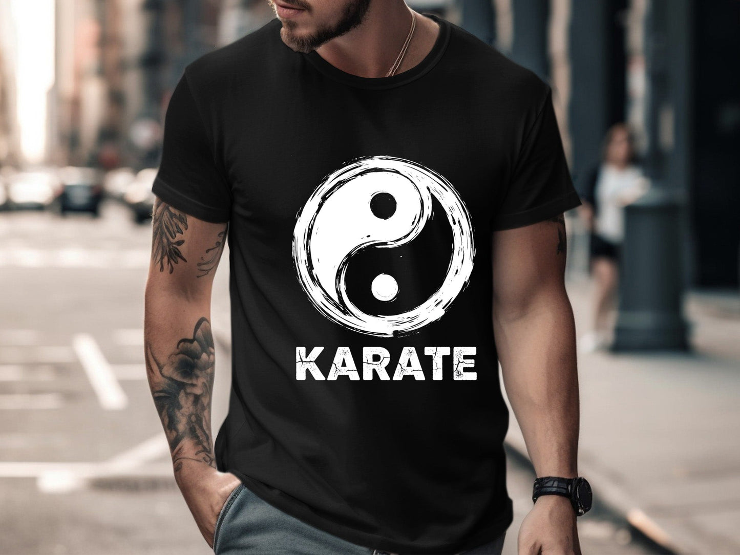 Yin Yang Karate Balance Martial Arts T-Shirt