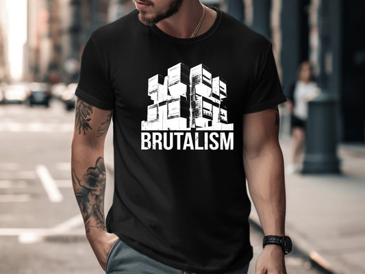 Brutalism Architecture Art T-Shirt - Concrete Style Graphic Tee