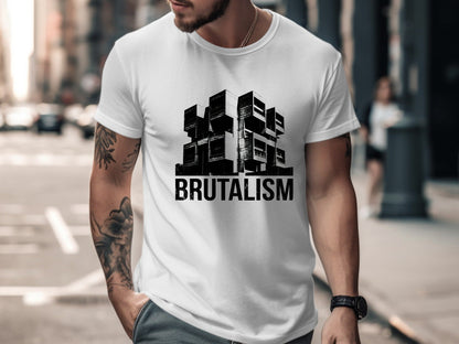 Brutalism Architecture Art T-Shirt - Concrete Style Graphic Tee