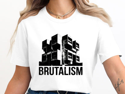 Brutalism Architecture Art T-Shirt - Concrete Style Graphic Tee
