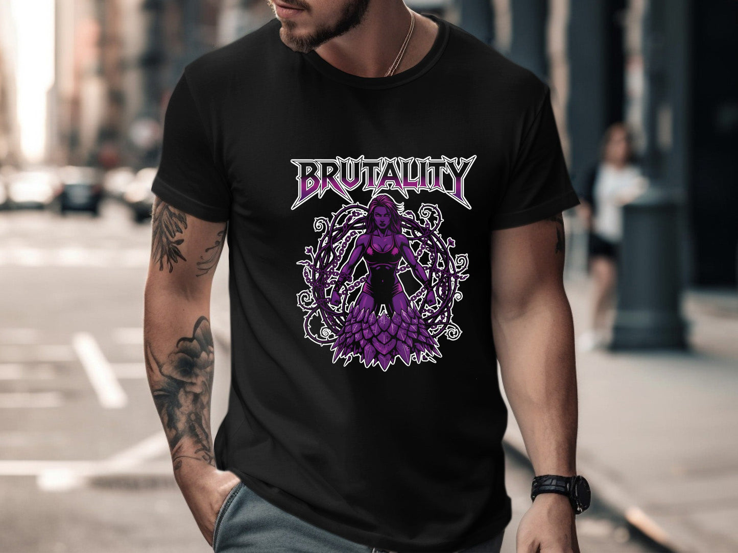 Brutality Purple Empress Graphic T-Shirt