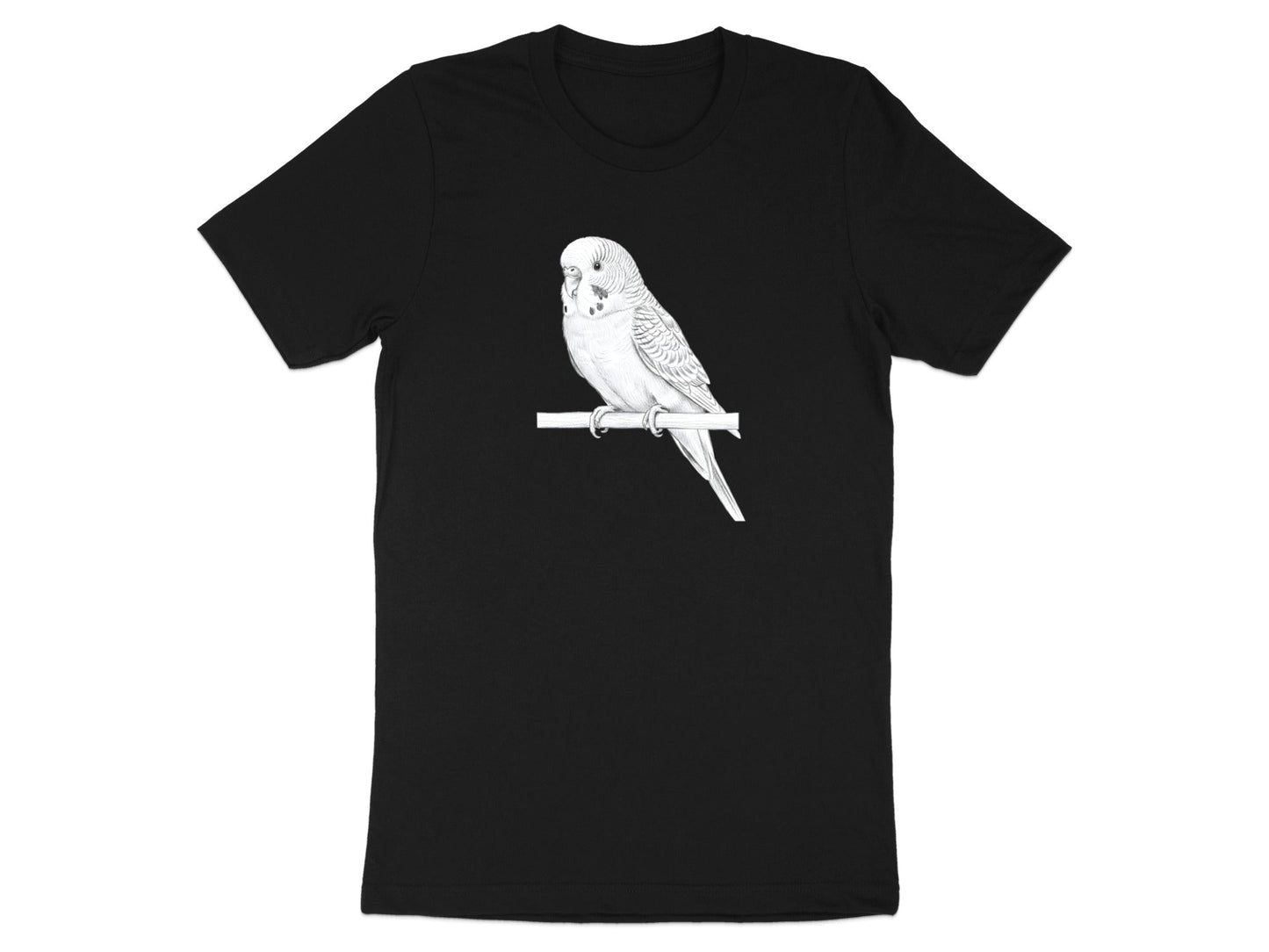 Australian Budgerigar Budgie Pencil Sketch Tee