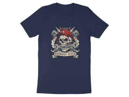 Burnout Fever Mechanic Skull V8 T-Shirt