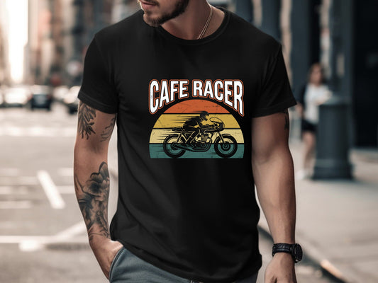 Retro Cafe Racer Sunset T-Shirt