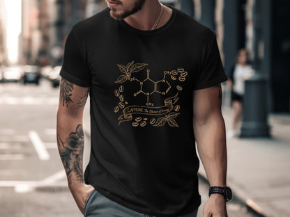 Caffeine Chemical Formula Science Graphic T-Shirt