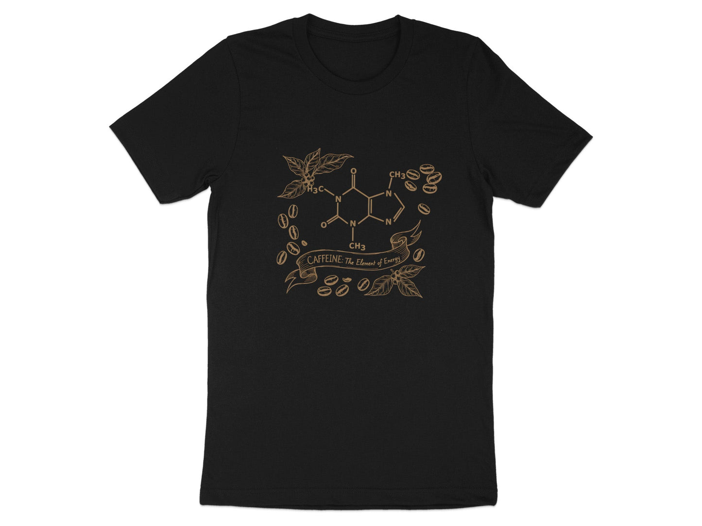 Caffeine Chemical Formula Science Graphic T-Shirt