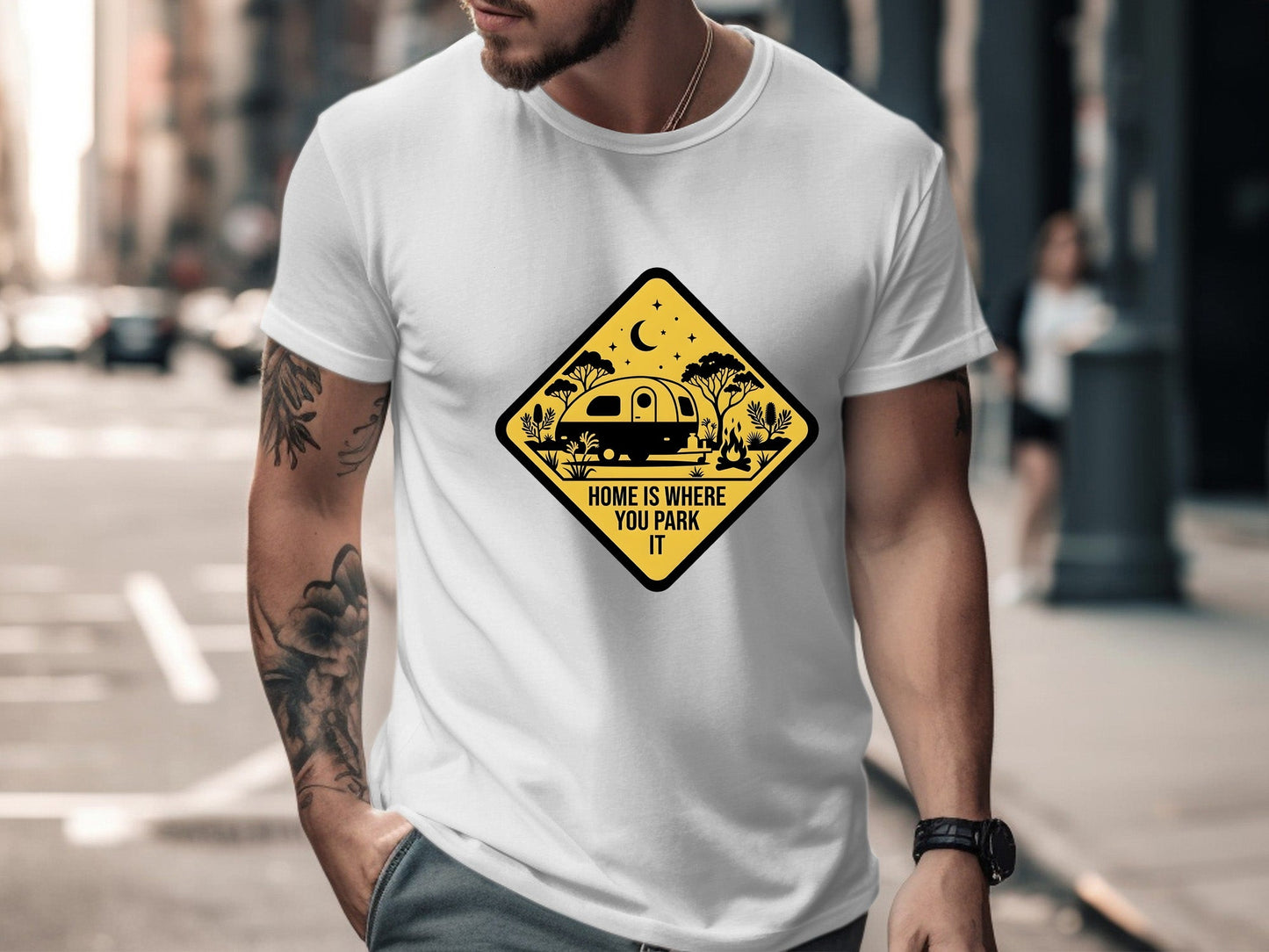 Home Is Where You Park It Caravan Sign T-Shirt