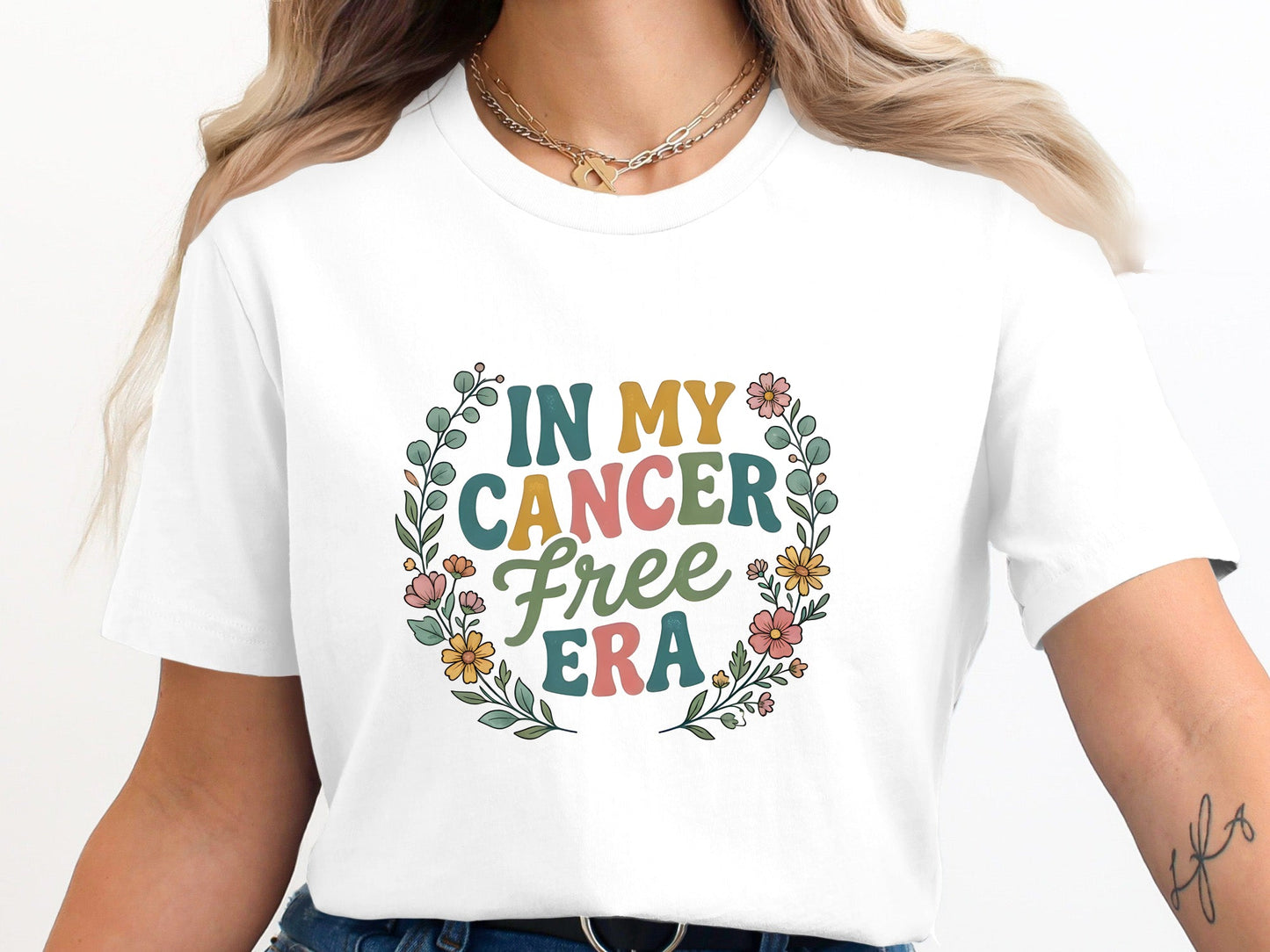 In My Cancer Free Era Floral Graphic T-Shirt
