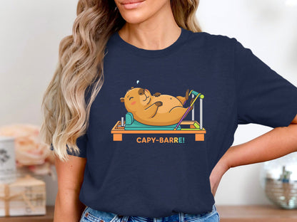 Capy-Barre! Capybara Pilates Reformer T-Shirt