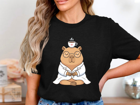 Capybara in a Lab Coat T-Shirt - Science & Research Humour Tee