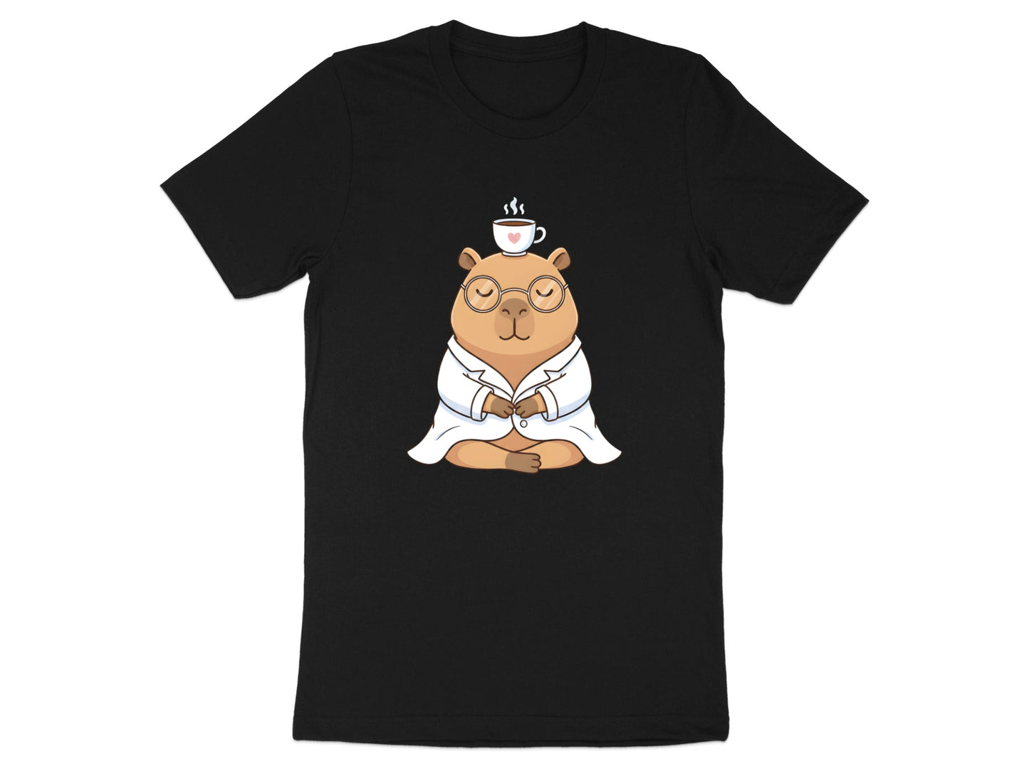 Capybara in a Lab Coat T-Shirt - Science & Research Humour Tee
