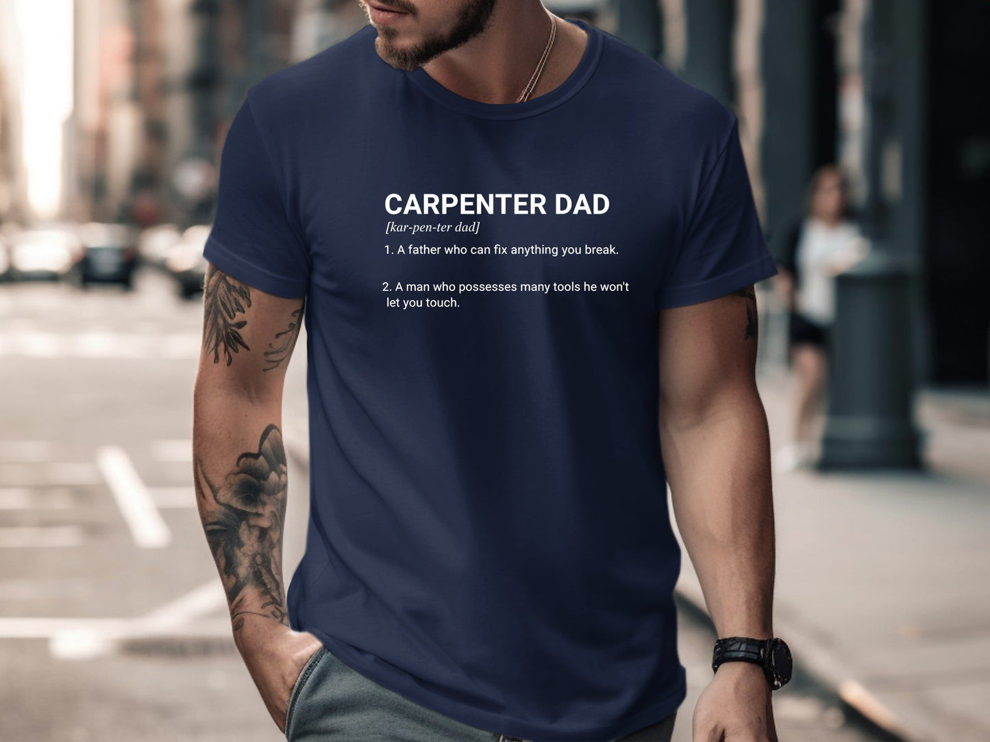 Carpenter Dad Definition T-Shirt - Funny Father's Day Tee